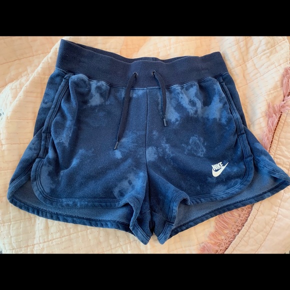 blue nike cotton shorts